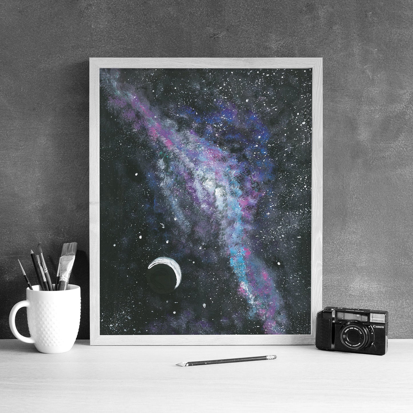 Celestial Wall Art, Celestial Watercolor, Celestial Art, Northern Lights, Outer Space Watercolor, Galaxy Art Print, Item Code - COTC PR14
