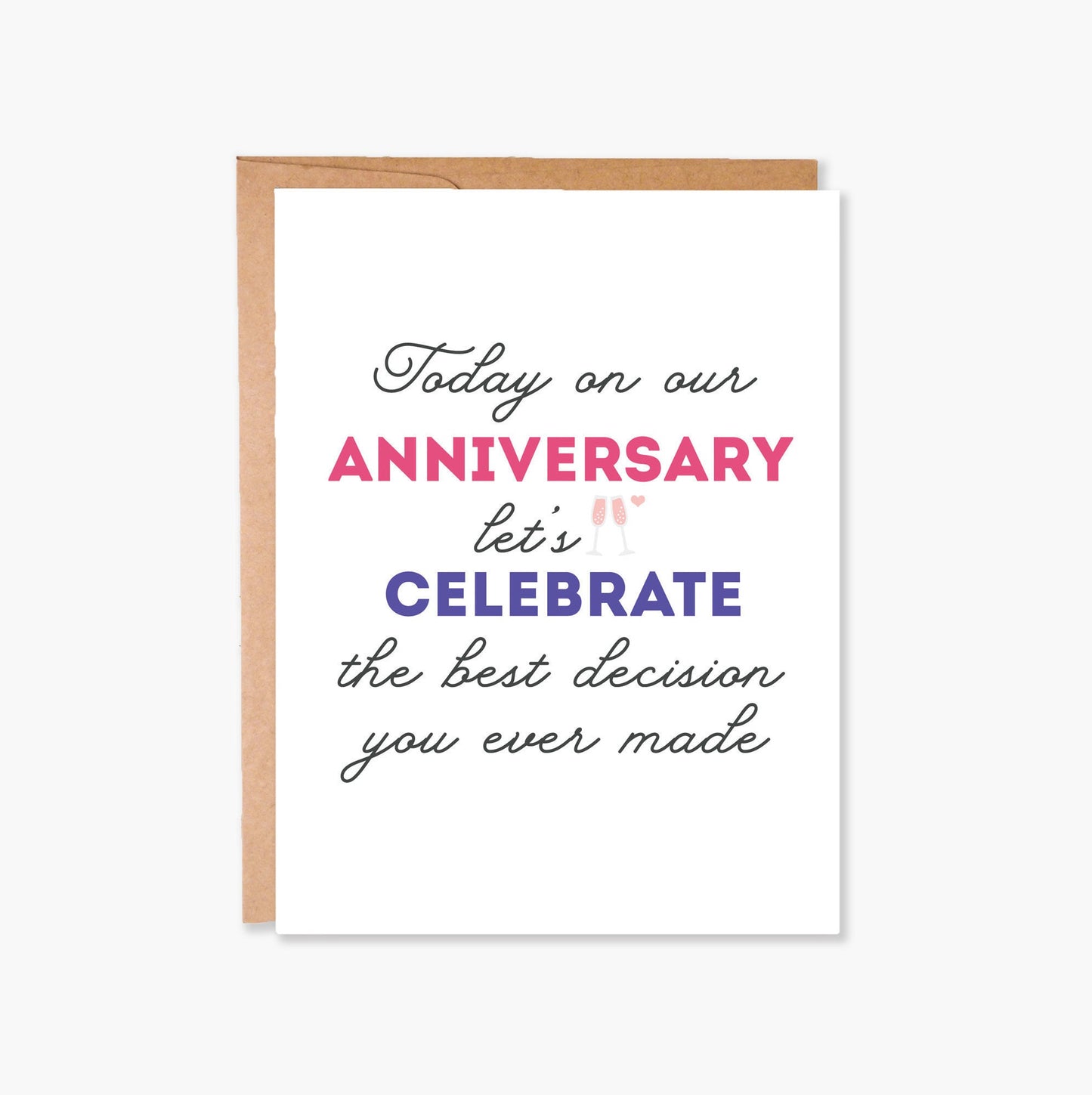 Anniversary card for couple, Card for husband, Card for Boyfriend, Cheeky Anniversary Card, Wedding Anniversary Card, Item Code - COTC L24