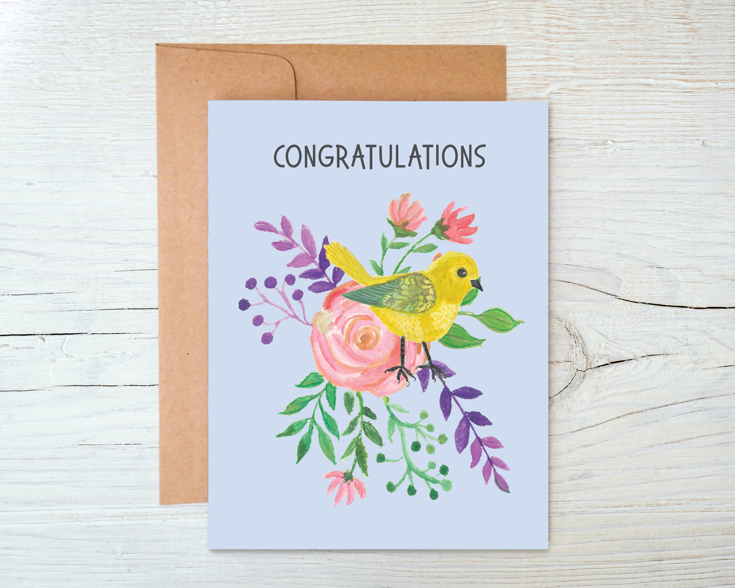 Congratulations Card, Wedding Congratulations, New Baby Card, New Home, Floral Congratulations Card, Graduation Card, Item Code - COTC C11