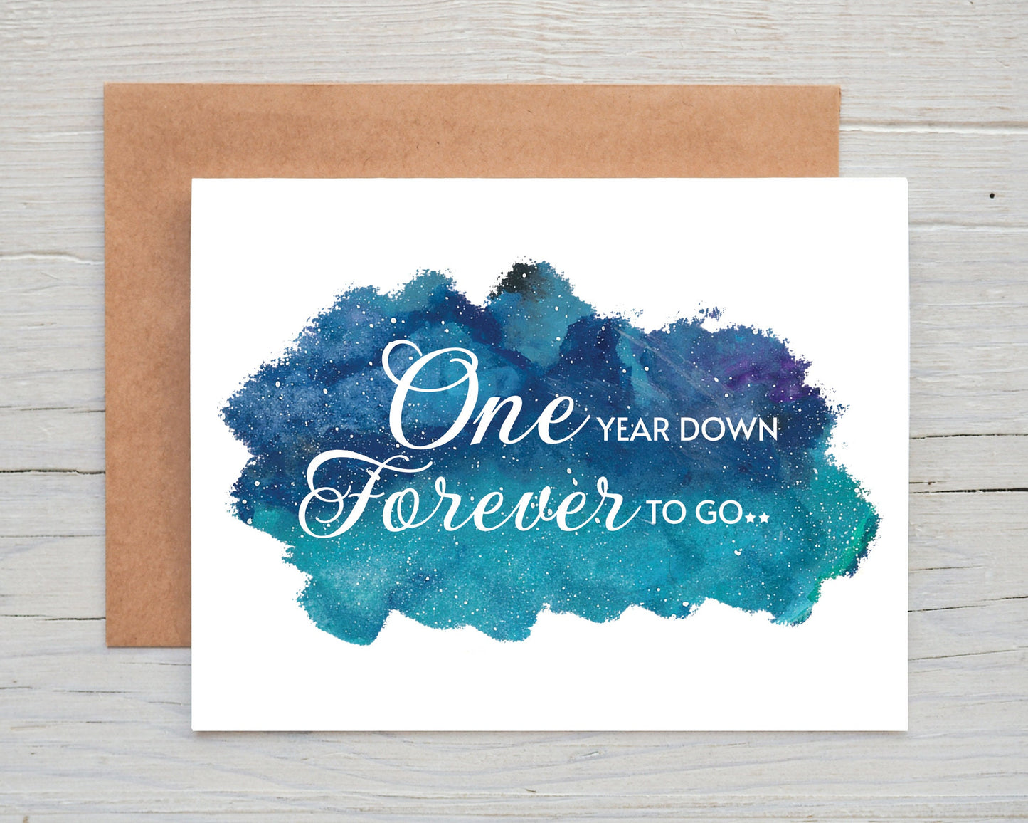 First anniversary card for husband, One Year Anniversary Card, 1st Anniversary Card, Anniversary Card for Boyfriend, Item Code - COTC L05
