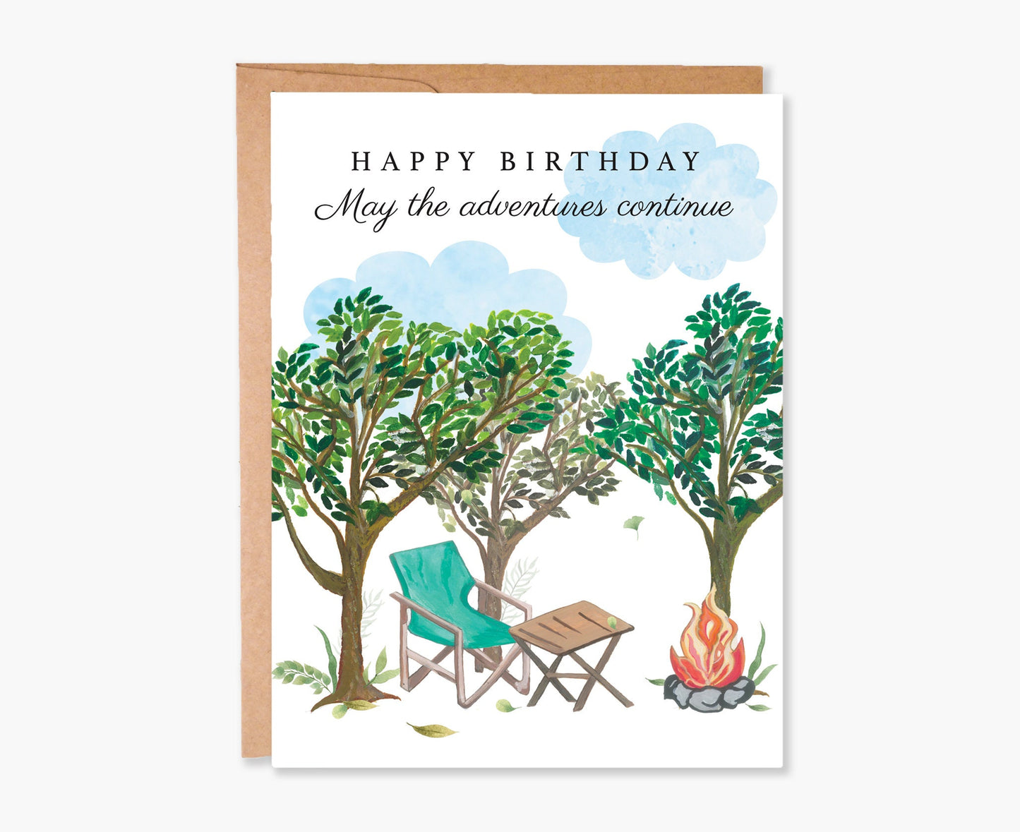 Happy Birthday Card for Him, Birthday Card for Her, Camping Outdoors Birthday Greeting, Adventure Card, Nature Card, Item Code - COTC B02